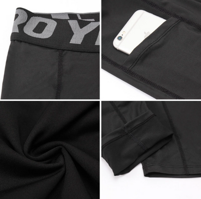 Sporty tights pants with smartphone pocket